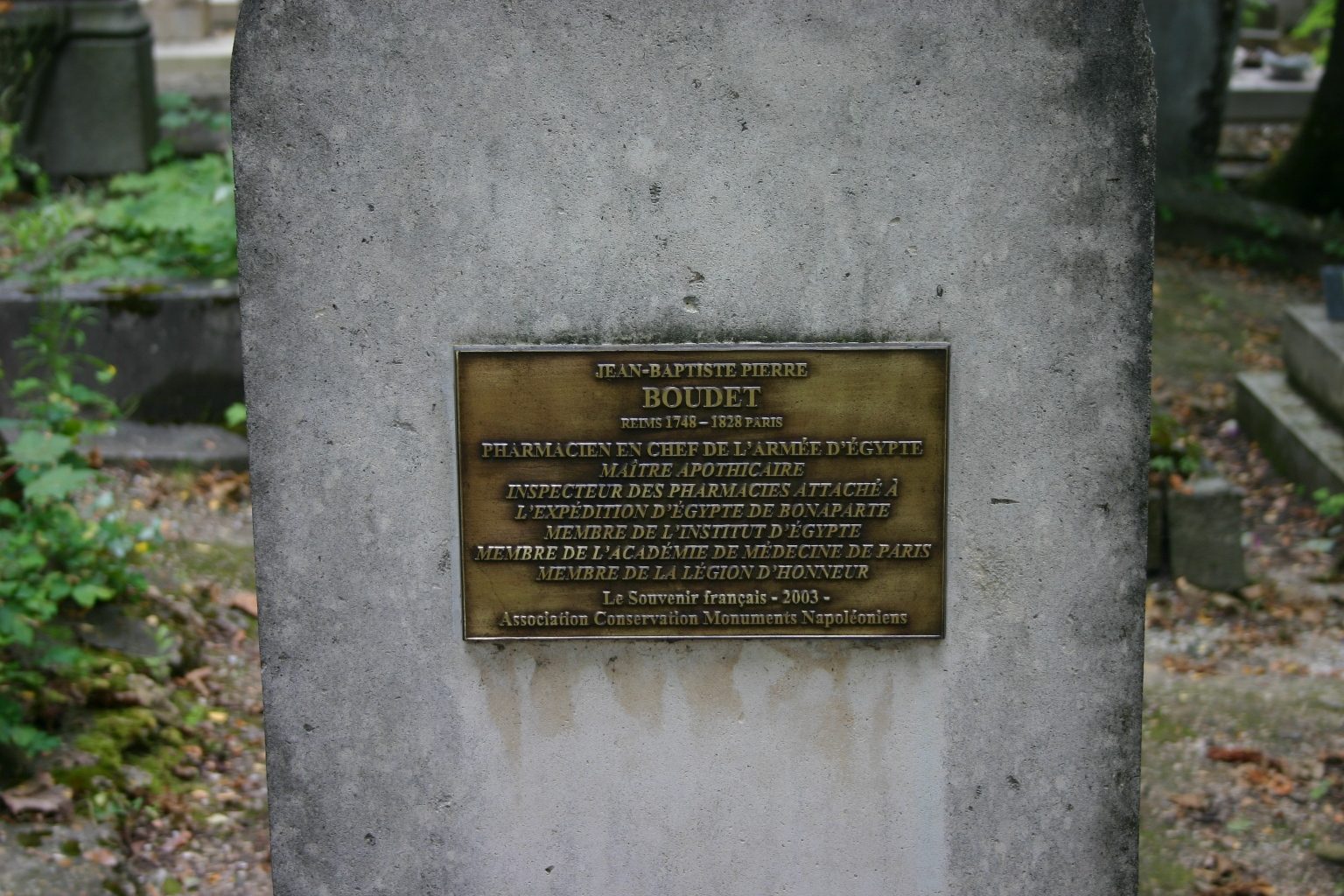 Jean-Baptiste Pierre Boudet's tomb, Pere Lachaise Cemetery, Paris - 02.JPG